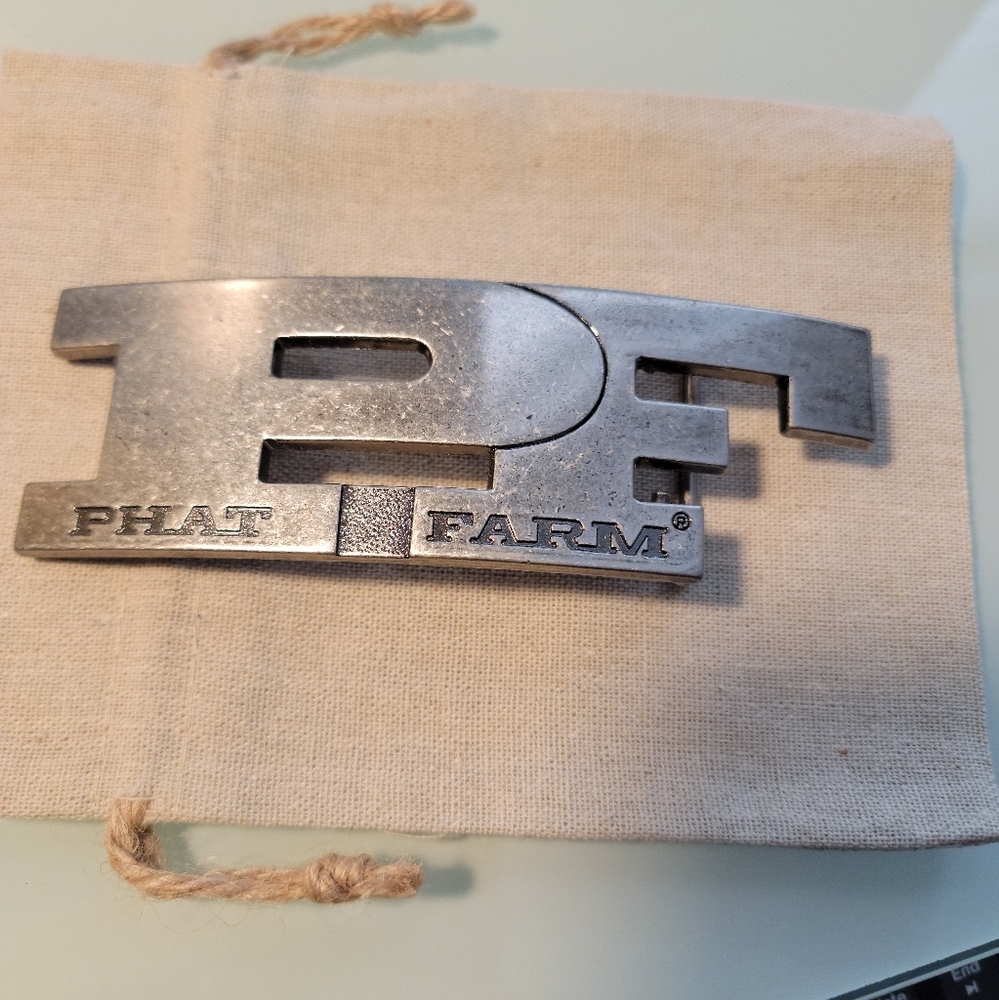Vintage belt buckle by PHAT FARM.